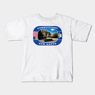 Connecticut, New Haven City, USA Kids T-Shirt